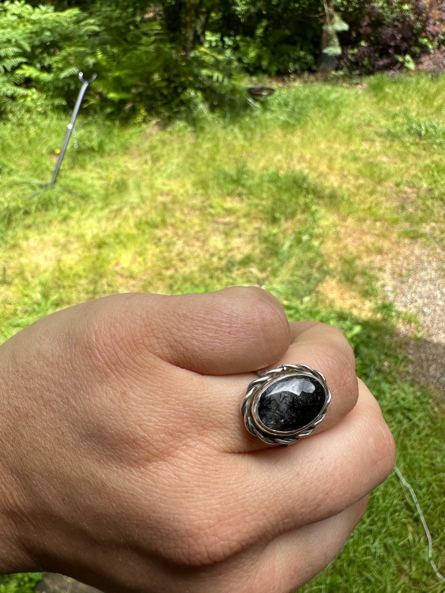 Rutilated Quartz Ring (Size 7.5)