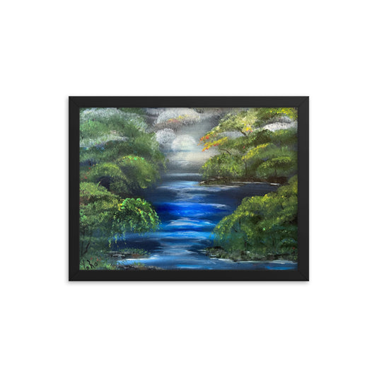 Framed Poster - Mythic Waterfall