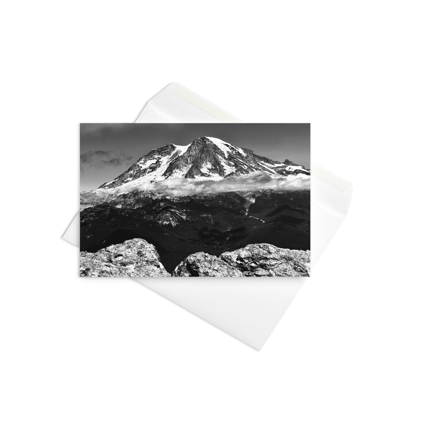 Card - High Rock (Mt.Rainier) B&W
