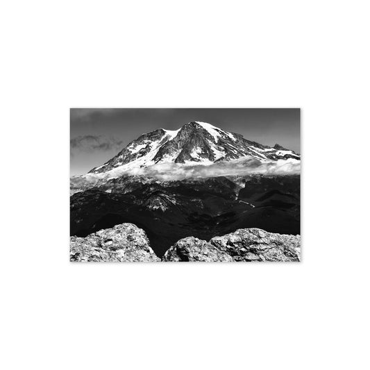 Card - High Rock (Mt.Rainier) B&W