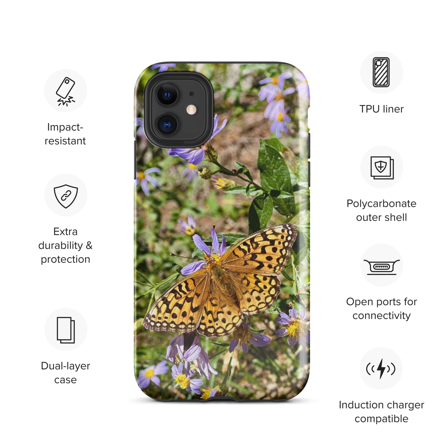 Tough Case for iPhone® - Butterfly