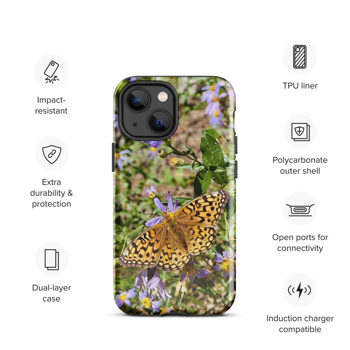 Tough Case for iPhone® - Butterfly