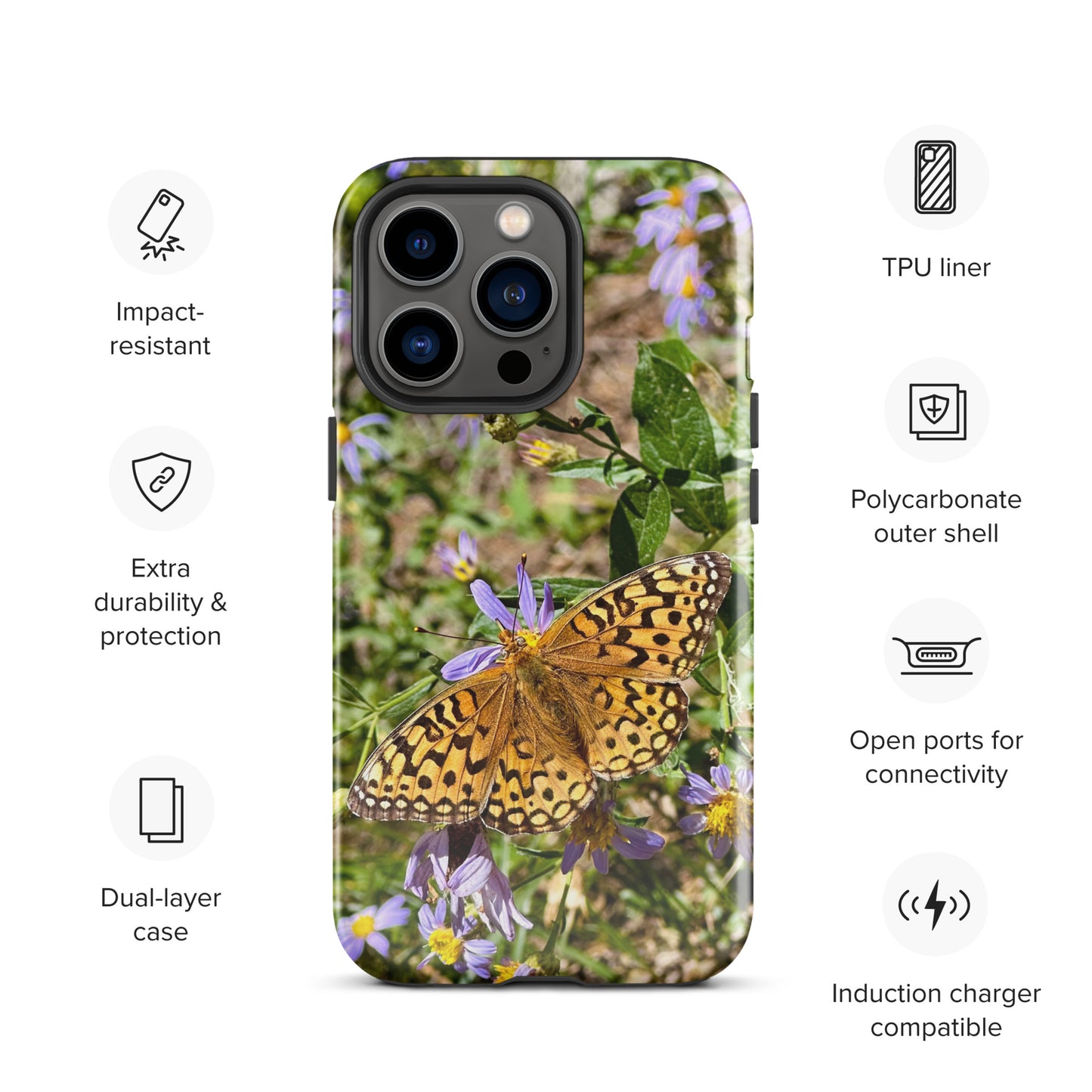 Tough Case for iPhone® - Butterfly