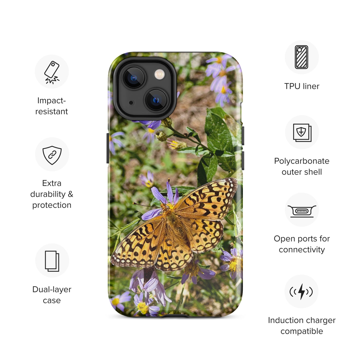 Tough Case for iPhone® - Butterfly