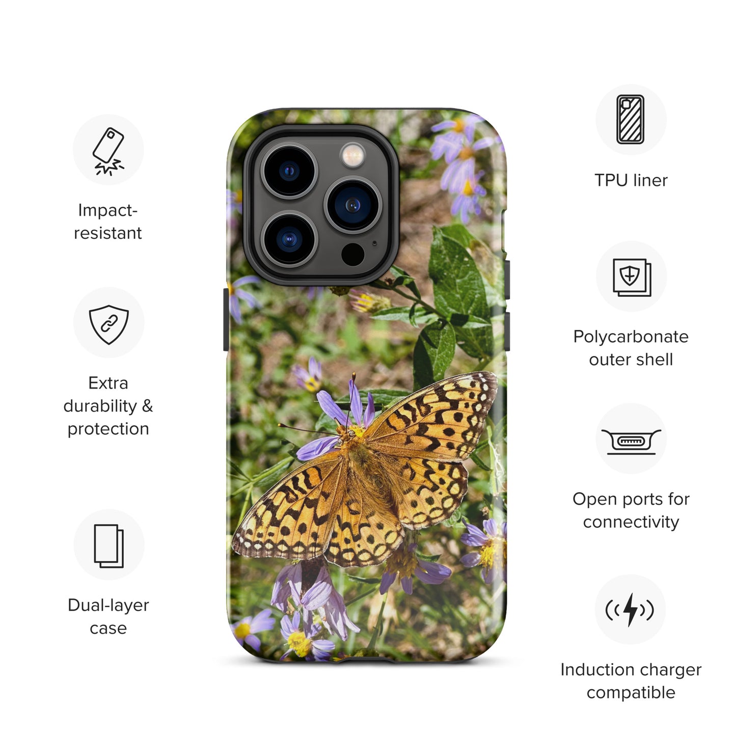 Tough Case for iPhone® - Butterfly