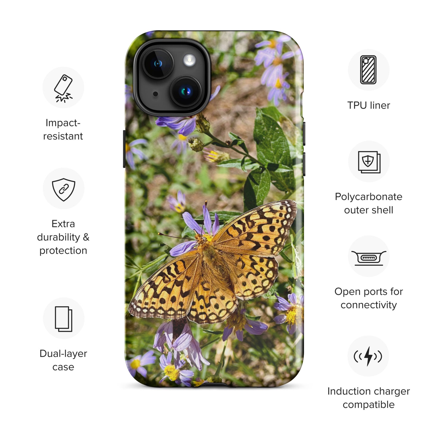 Tough Case for iPhone® - Butterfly