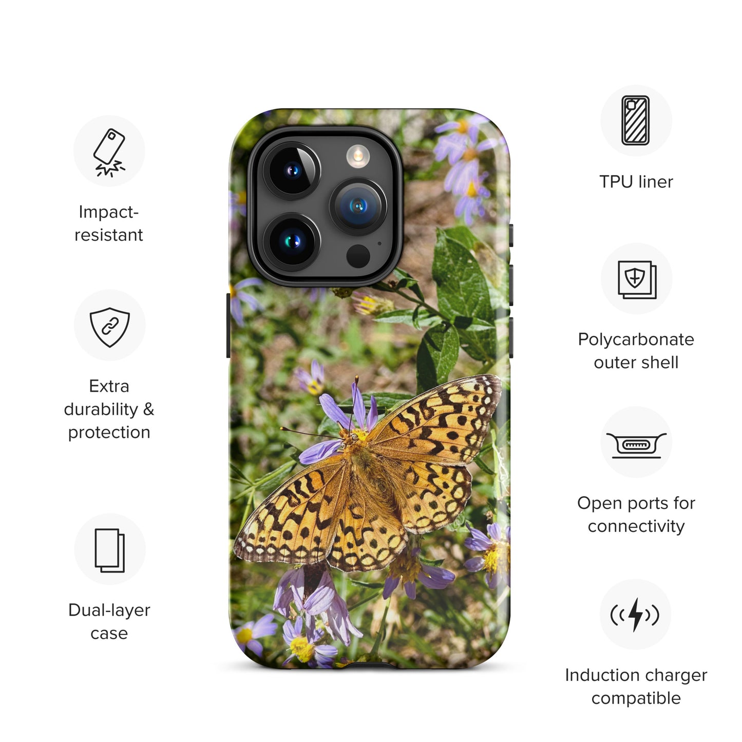 Tough Case for iPhone® - Butterfly