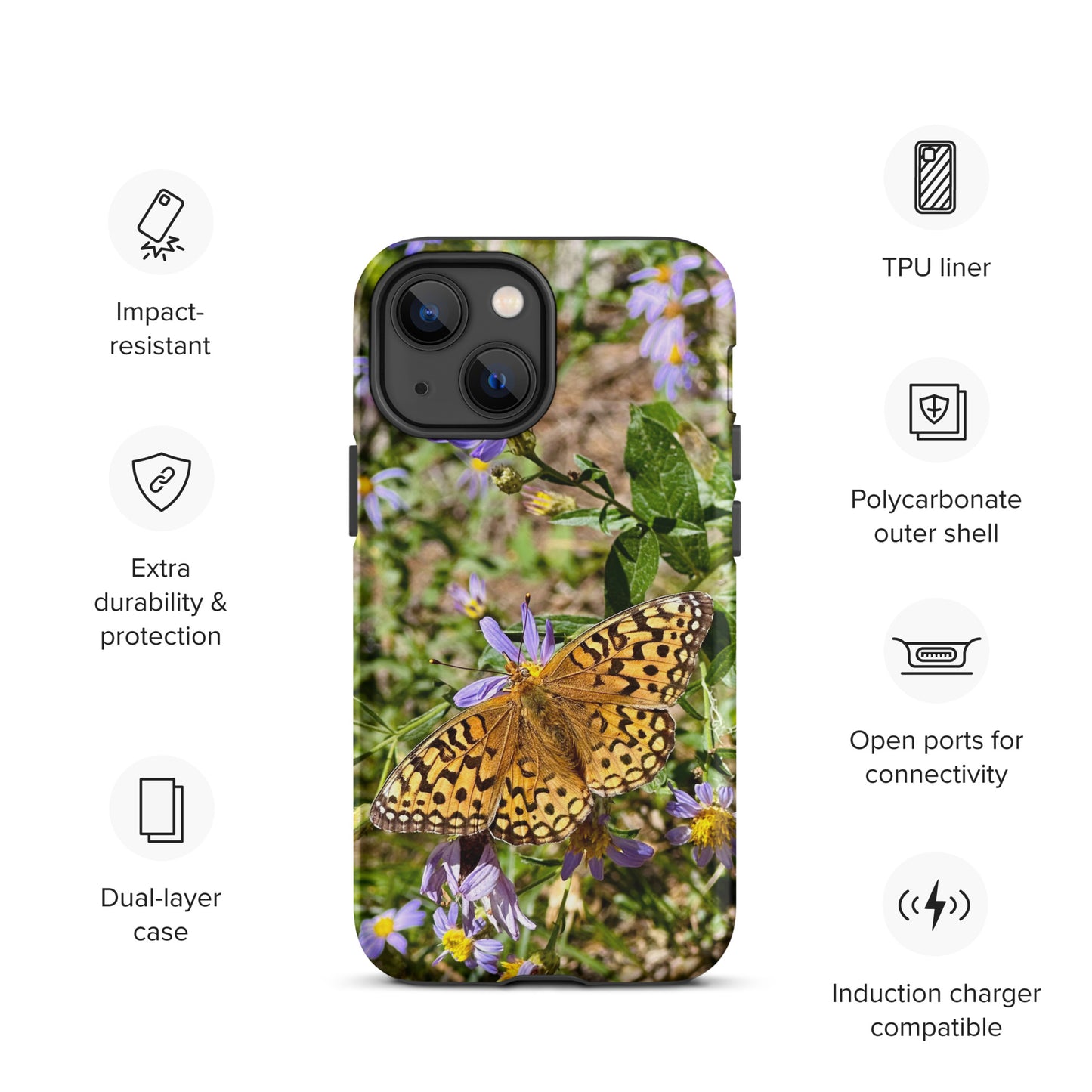 Tough Case for iPhone® - Butterfly