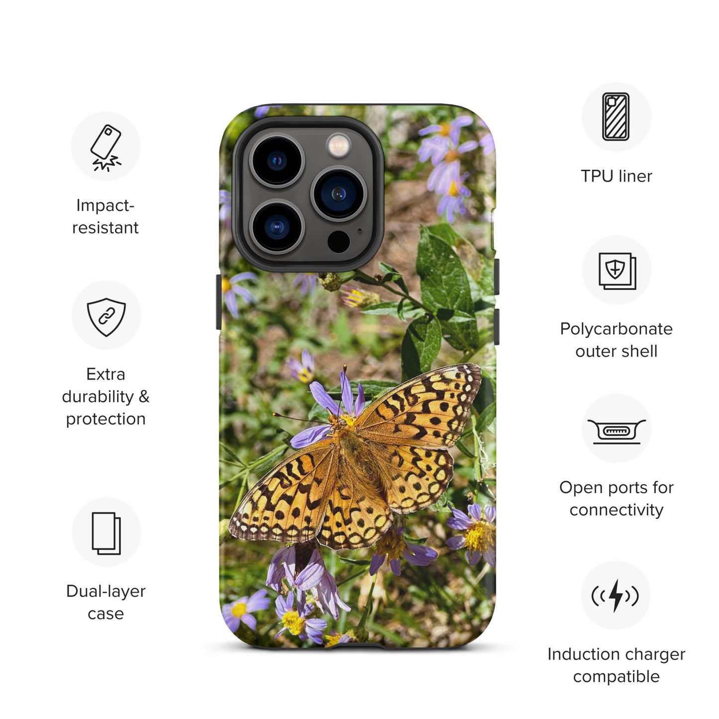 Tough Case for iPhone® - Butterfly