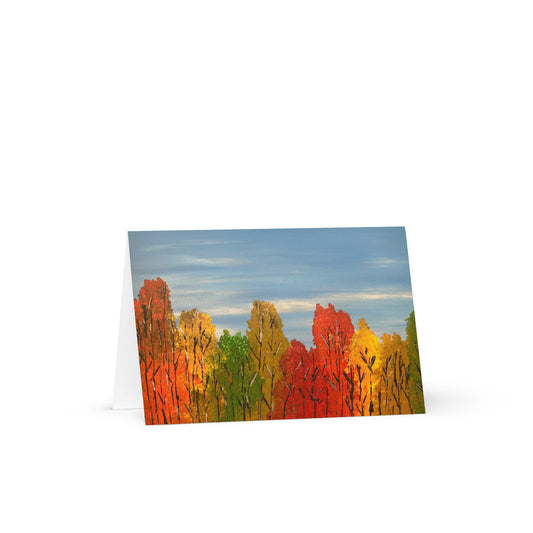 Card - Autumn Trees (Original Painting)